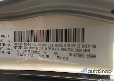 2015 Jeep Cherokee Latitude z USA, uszkodzony, nr VIN 1C4PJLCB1FW741581